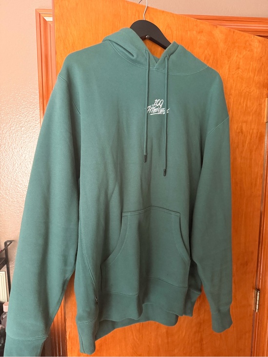 100 Thieves Other - 100 Thieves Green Hooded Pullover Sweatshirt